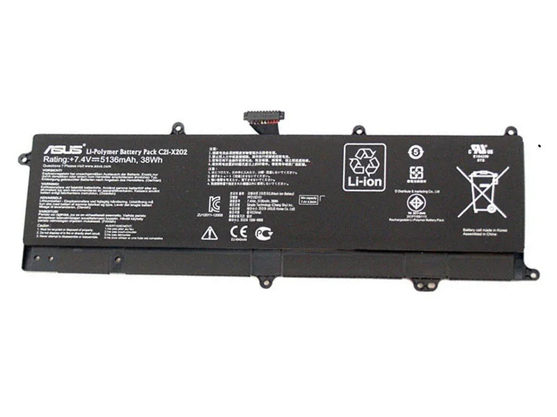 Compatible Asus VivoBook S200E X201E X202E, S200E C21-X202 Laptop Battery