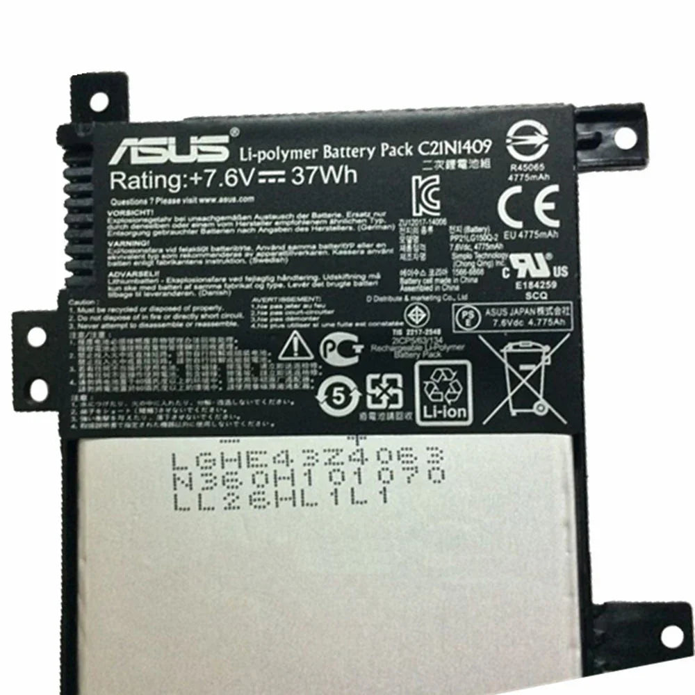 C21N1409 Compatible Asus Notebook X Series X455, X455LB, X455LF, X455LJ Laptop Battery - Image 2