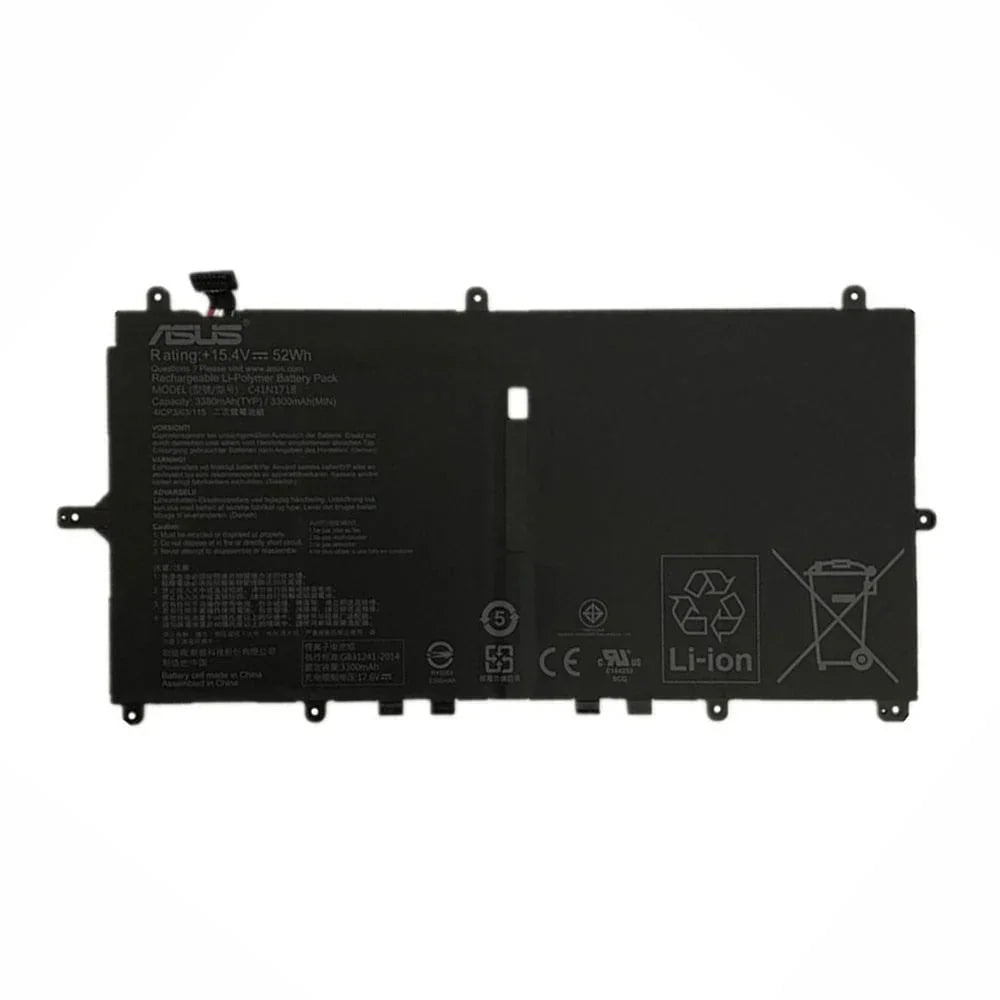C41N1718 Compatible Asus TP370QL-EL001T, TP370QL-EL003T Laptop Battery