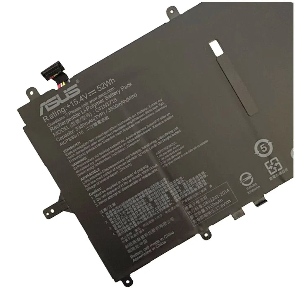 C41N1718 Compatible Asus TP370QL-EL001T, TP370QL-EL003T Laptop Battery - Image 2