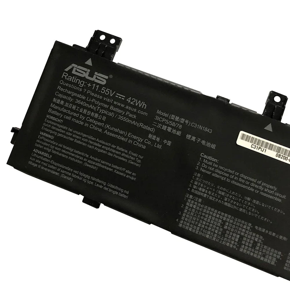 C31N1843 Compatible Asus VivoBook S14 S432FL-SP1205T, VivoBook S15 S532FA-BN002T Laptop Battery - Image 2
