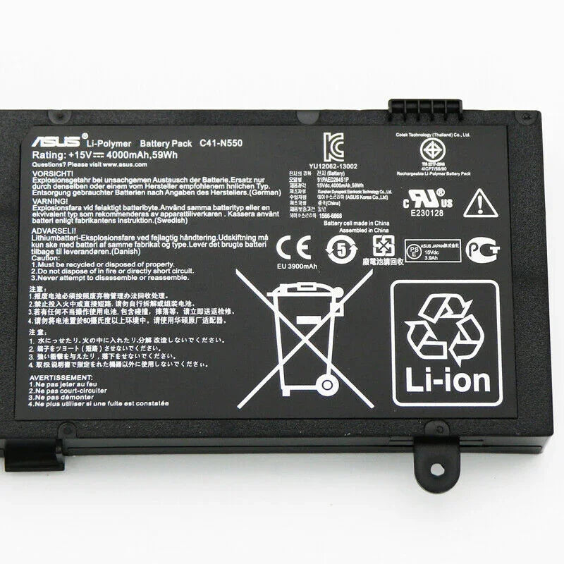 Compatible Asus C41-N550 Laptop Battery for Asus N550J, G550J Series C41N550 - Image 3
