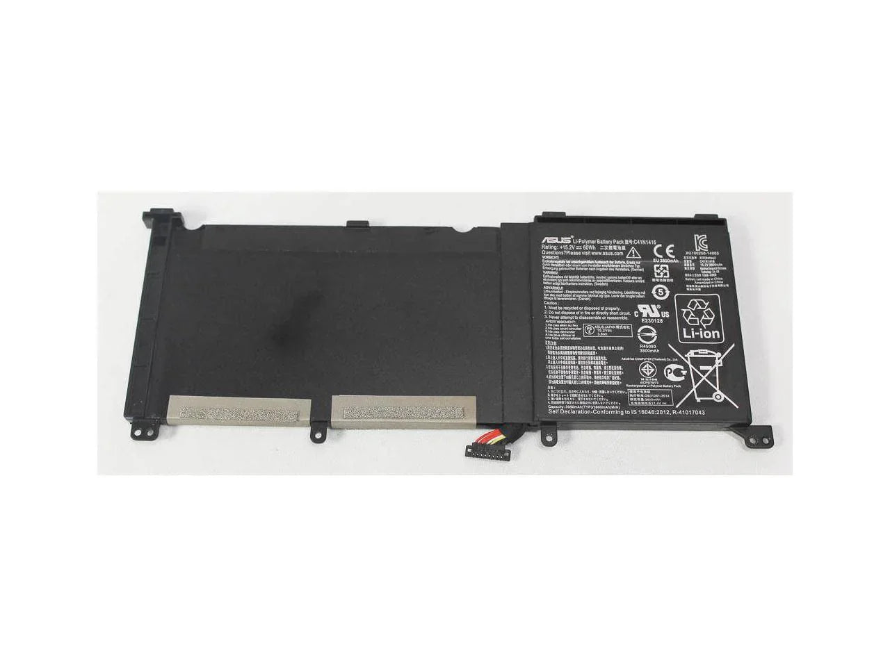 60Wh Compatible C41N1416 Asus ZenBook Pro UX501L ZenBook Pro UX501J ZenBook Pro UX501JW Tablet Battery - Image 3