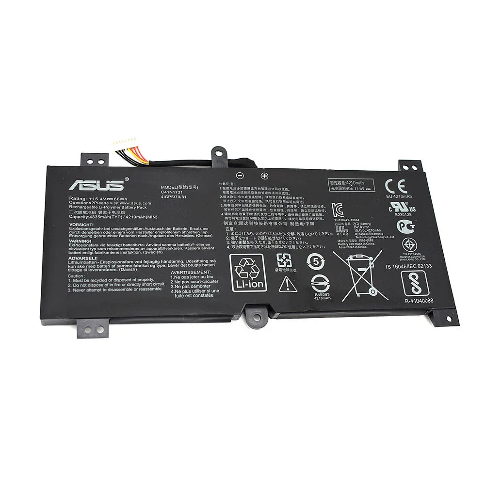 Compatible C41N1731 Asus ROG Scar II GL504GV-ES015T, ROG Strix HERO II G515GV-ES070R Laptop Battery