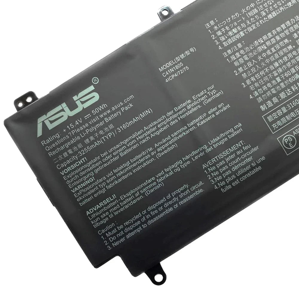 C41N1805 Compatible Asus ROG Zephyrus S GX531GS, ROG Zephyrus S GX531GXR-ES016T Laptop Battery - Image 2