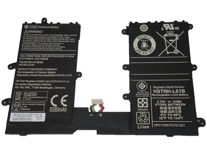 Compatible HP CD02, HSTNN-L01B HSTNH-Q12C 733057-2C1 FOR HP Pro Tablet 610 G1 Laptop Battery