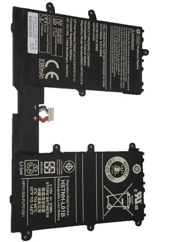 Compatible HP CD02, HSTNN-L01B HSTNH-Q12C 733057-2C1 FOR HP Pro Tablet 610 G1 Laptop Battery - Image 2