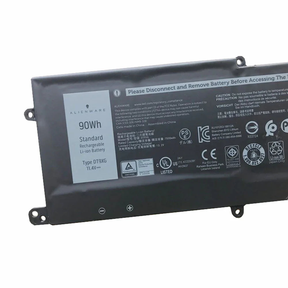 Compatible 7PWKV Dell Alienware Area 51m ALWA51M DT9XG, ALWA51M-D1735DB Laptop battery - Image 2