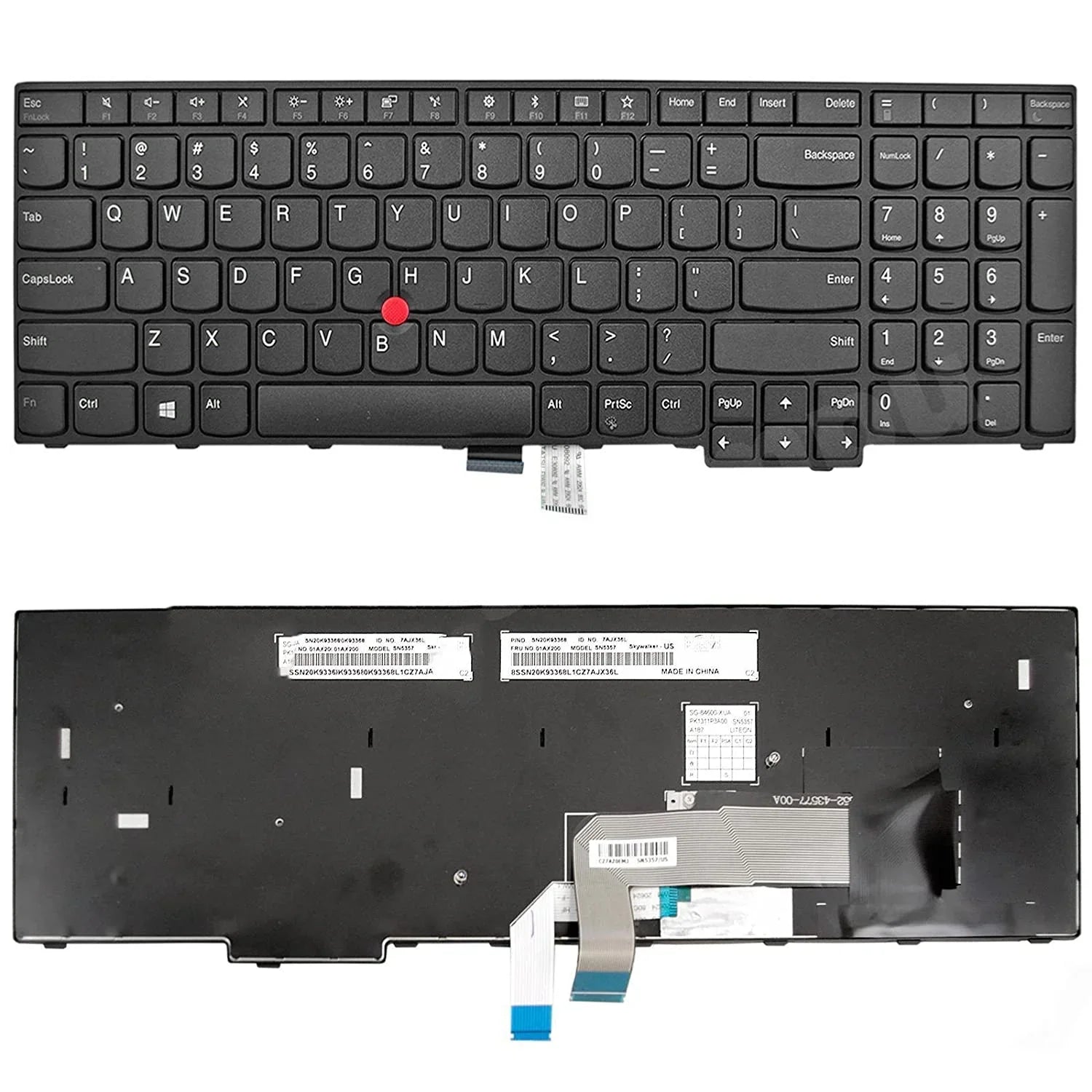 Replacement Keyboard For Lenovo Thinkpad E450 E455 E450C T450 W450 US Layout without Backlit