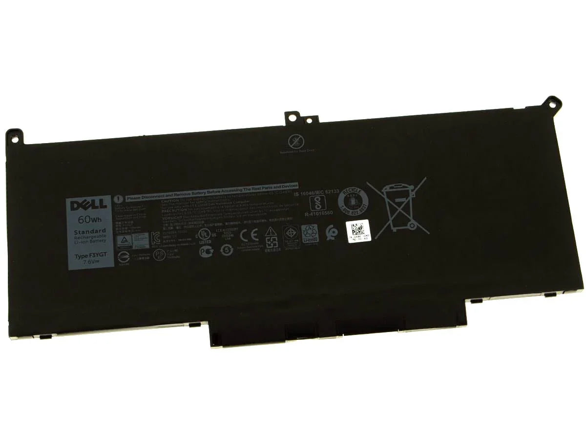 60Wh Compatible F3YGT Dell Latitude 14 7280 7290 7380 7390 7480 7490 (DM3WC 2X39G) Laptop Battery
