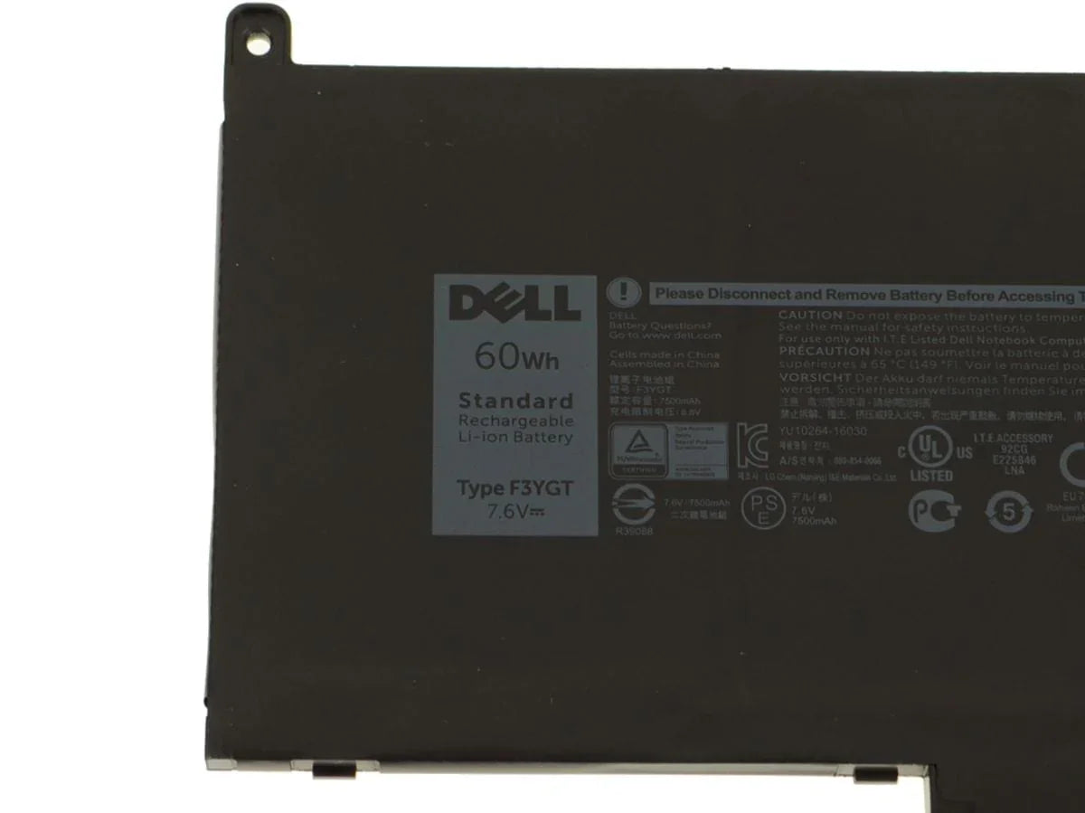 60Wh Compatible F3YGT Dell Latitude 14 7280 7290 7380 7390 7480 7490 (DM3WC 2X39G) Laptop Battery - Image 2