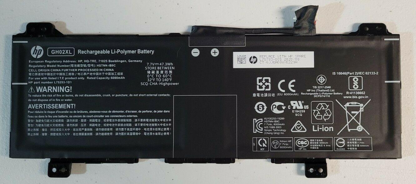 Compatible GH02XL HP Chromebook 14 G6 1A715UT, Chromebook 14A-NA0010NO Laptop Battery