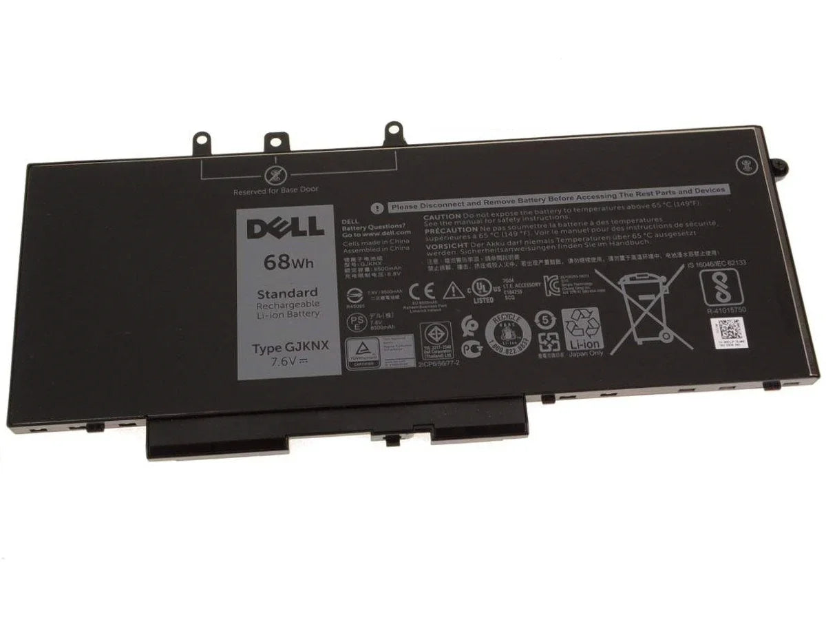 Compatible GJKNX Dell Latitude 5490, 5280, 5580, 5480, GD1JP 7.6V 8500mAh Laptop battery