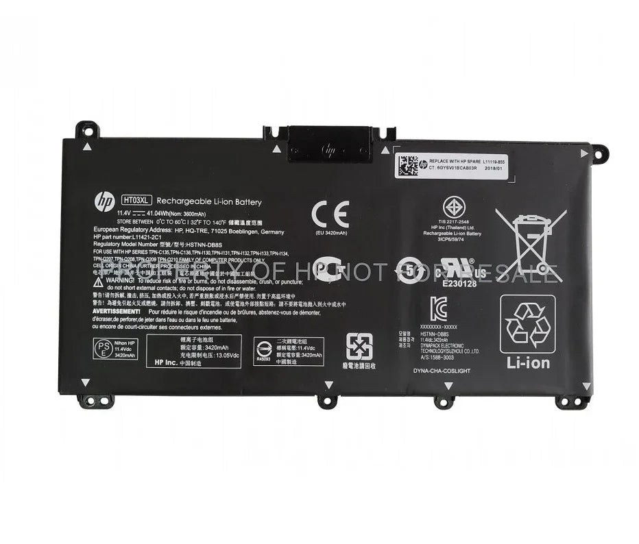 Compatible TF03XL, HT03XL HP Pavilion 14-CF, 14-CK, 14-BK, 14-BF, 15-CS, 15-CW, 15-DA, 15-DB, 15-DQ, 17-BY, 14-CM, 17-CA, 15-CC111TX, 14-BF050WM Laptop Battery - Image 2