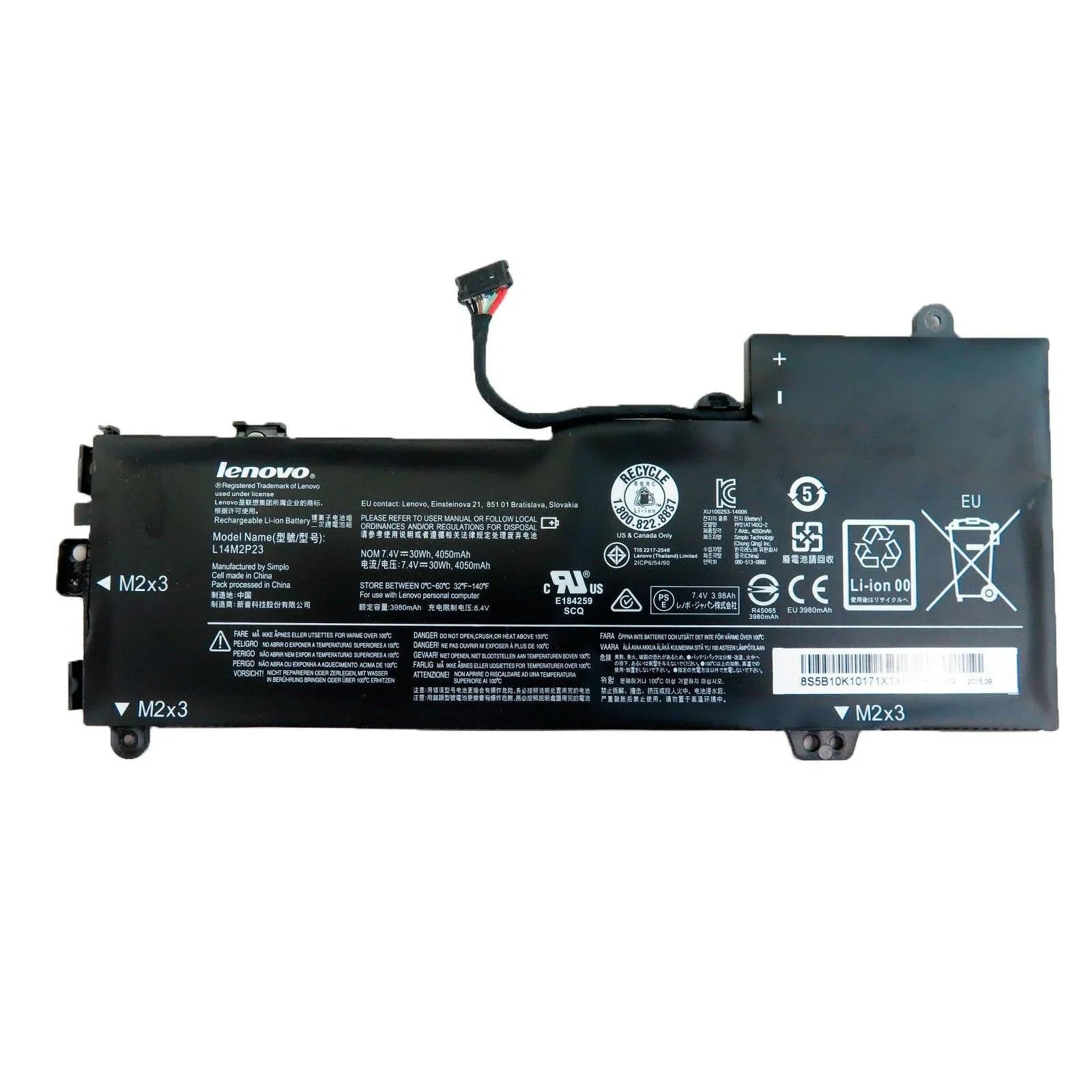 L14M2P23 Compatible Lenovo IdeaPad 100-14IBY (80MH007NGE), IdeaPad 100-14IBY (80MH009NGE) Laptop Battery