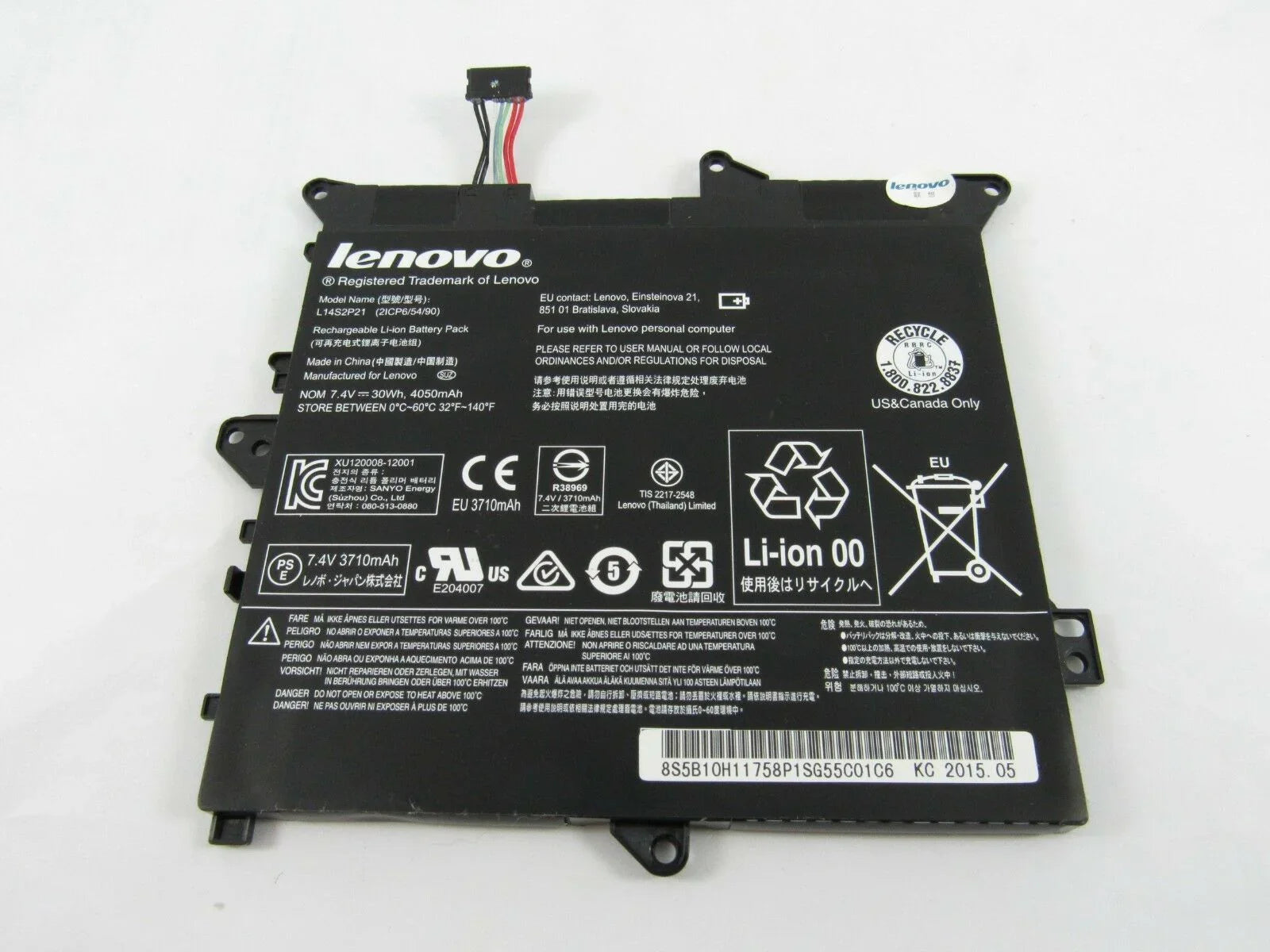 L14S2P21 Compatible Lenovo IdeaPad 300S-11IBR(80KU0034GE), Flex 3-1120 80LXX005US Laptop Battery