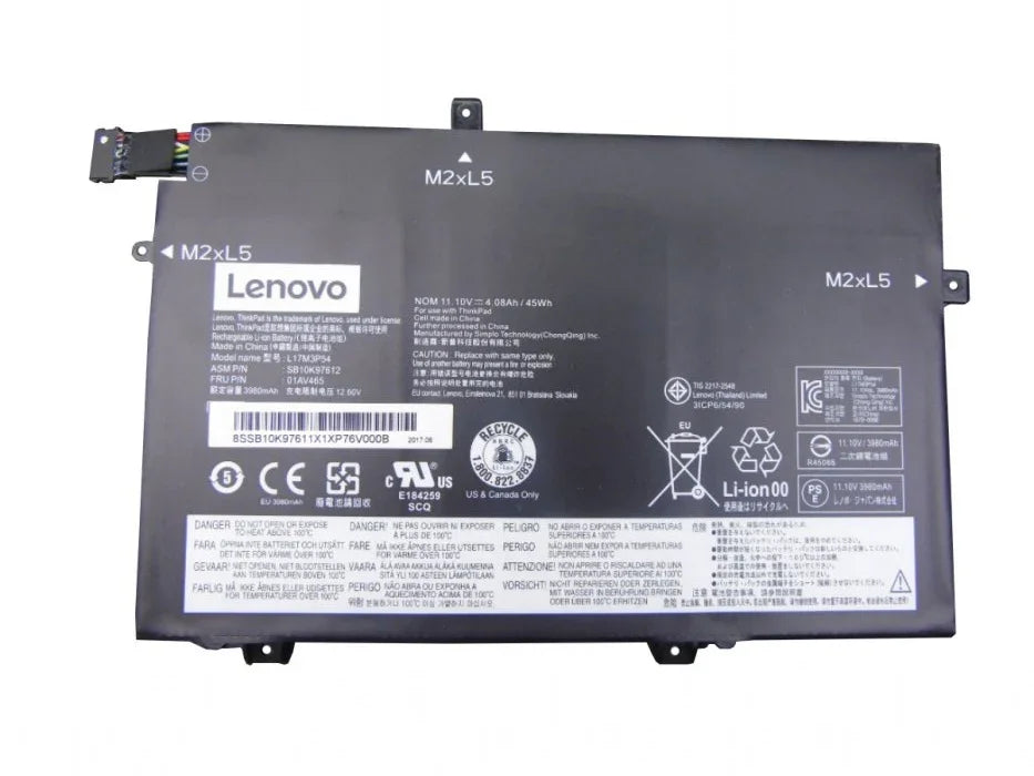 L17M3P54 Compatible Lenovo Thinkpad L14 L17L3P51, 01AV463 Laptop Battery