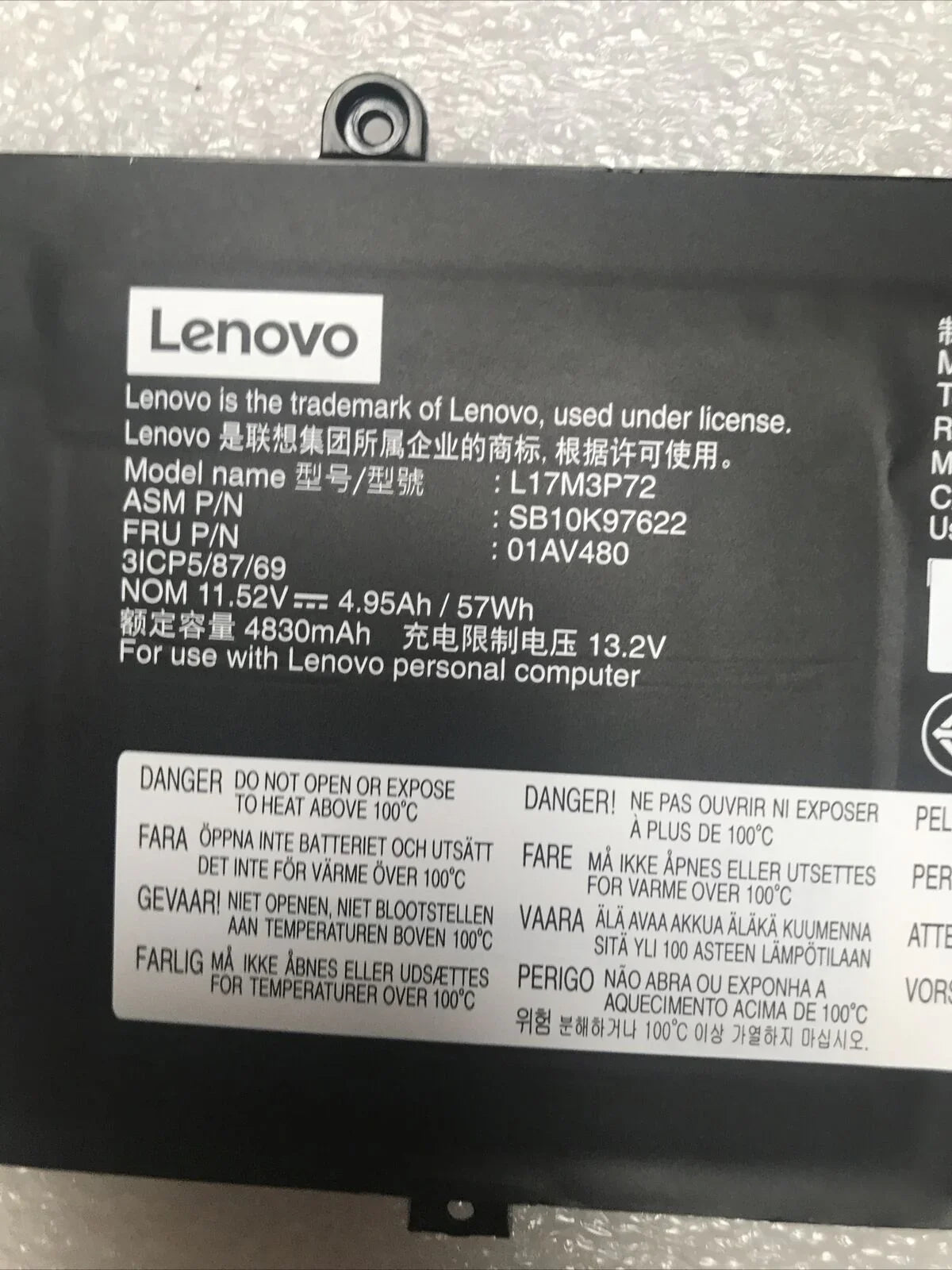 L17M3P72 Compatible Lenovo ThinkPad T480s 20L7001BAU, ThinkPad T480S-20L8S02E00-CAMPUS Laptop Battery - Image 3