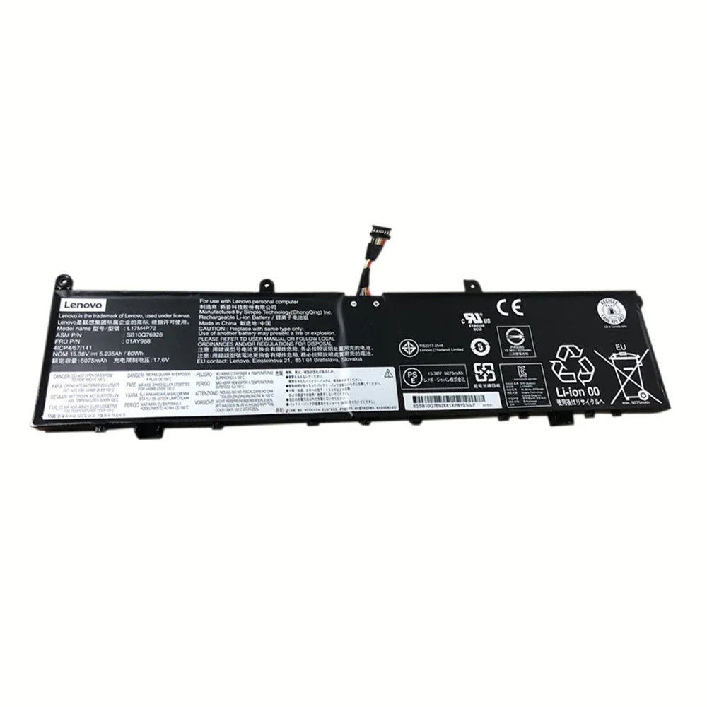 L17M4P72 Compatible Lenovo Thinkpad P1 20MD 20MET, Thinkpad X1 20MF 20MG SB10S57317 01YU911 Laptop Battery