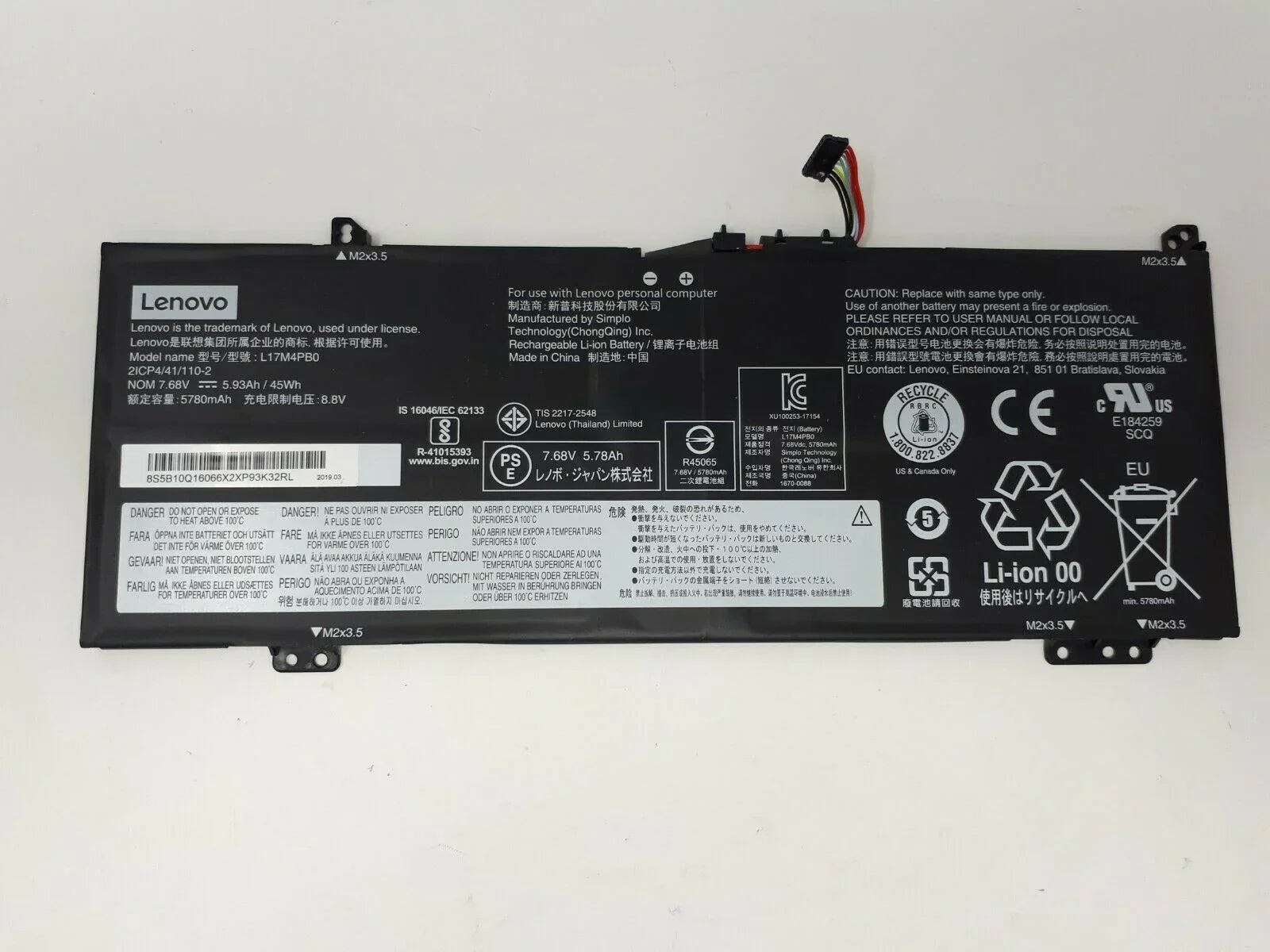 Compatible L17M4PB0 Lenovo IdeaPad 530S-14ARR, Flex 6-14ARR 14IKB Series L17C4PB0, L17M4PB0 Laptop Battery