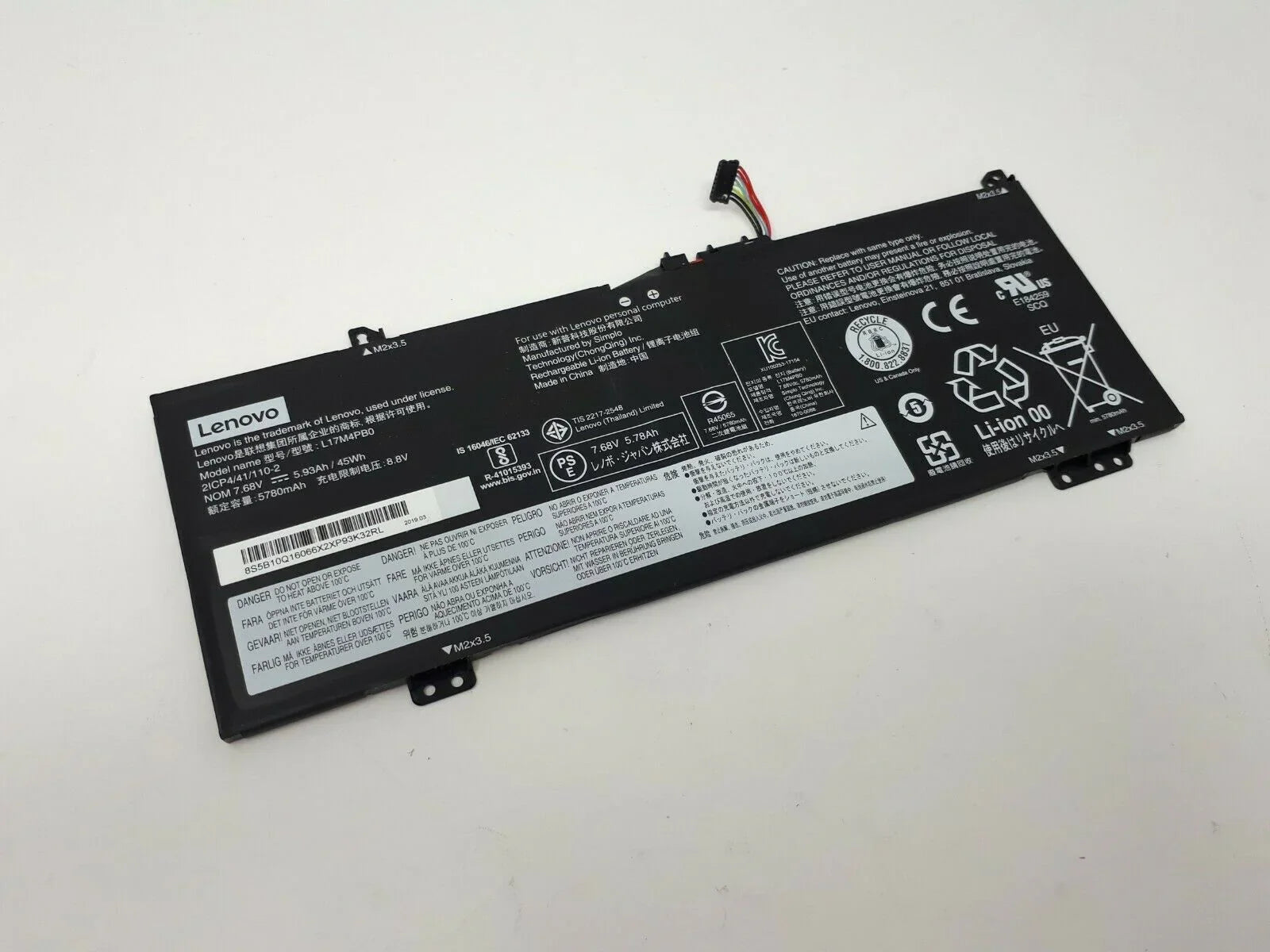 Compatible L17M4PB0 Lenovo IdeaPad 530S-14ARR, Flex 6-14ARR 14IKB Series L17C4PB0, L17M4PB0 Laptop Battery - Image 2