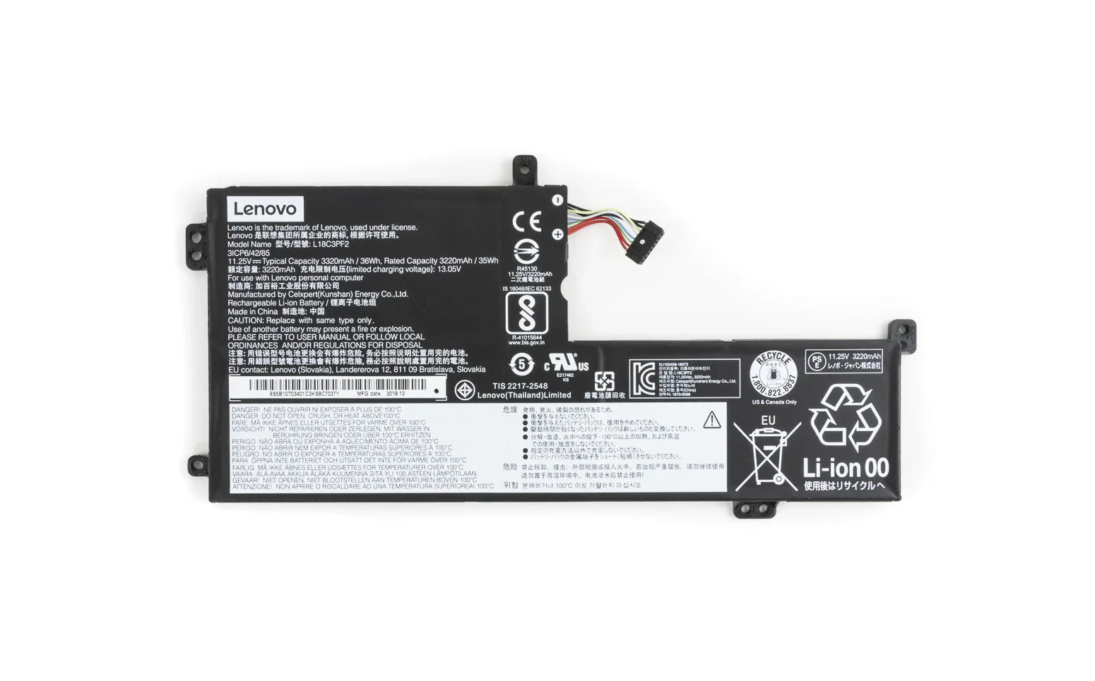 L18C3PF2 Compatible Lenovo IdeaPad L340-17IWL, ideapad L3-15IML05 81Y3002FAU Laptop Battery