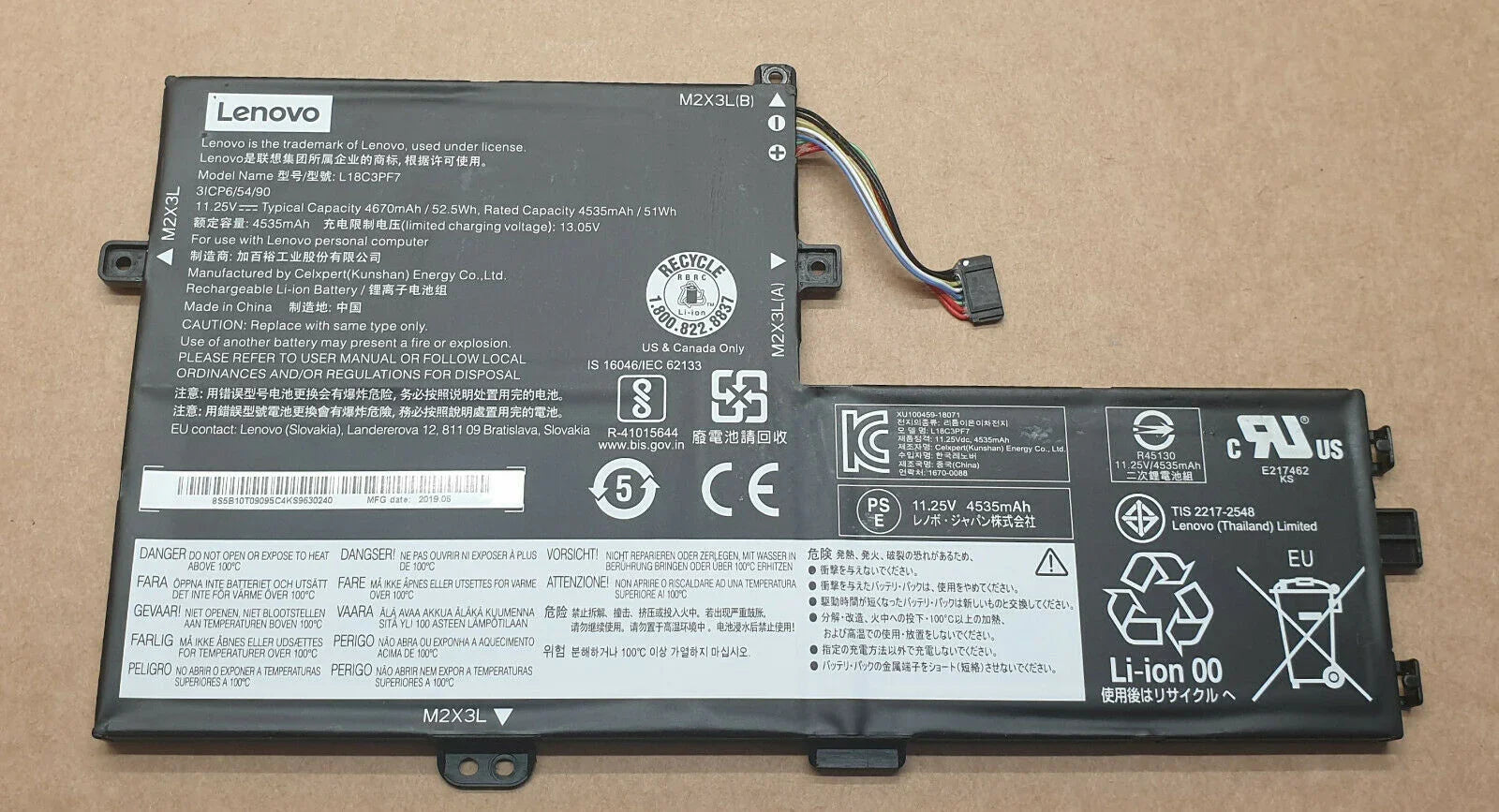 Compatible Lenovo ideapad S340-14IML/14API/14IIL/14IWL C340-15IWL/15IIL S340-15IWL/15API/15IIL Flex-15IWL Series L18M3PF7 L18C3PF7 L18M3PF6 L18C3PF6 L18L3PF2 Laptop Battery - Image 2