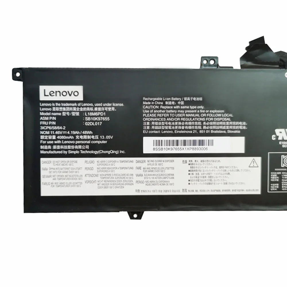 L18M6PD1 Compatible Lenovo ThinkPad X390 20Q0A00BCD, ThinkPad X390-20Q1S02M00 Laptop Battery - Image 2