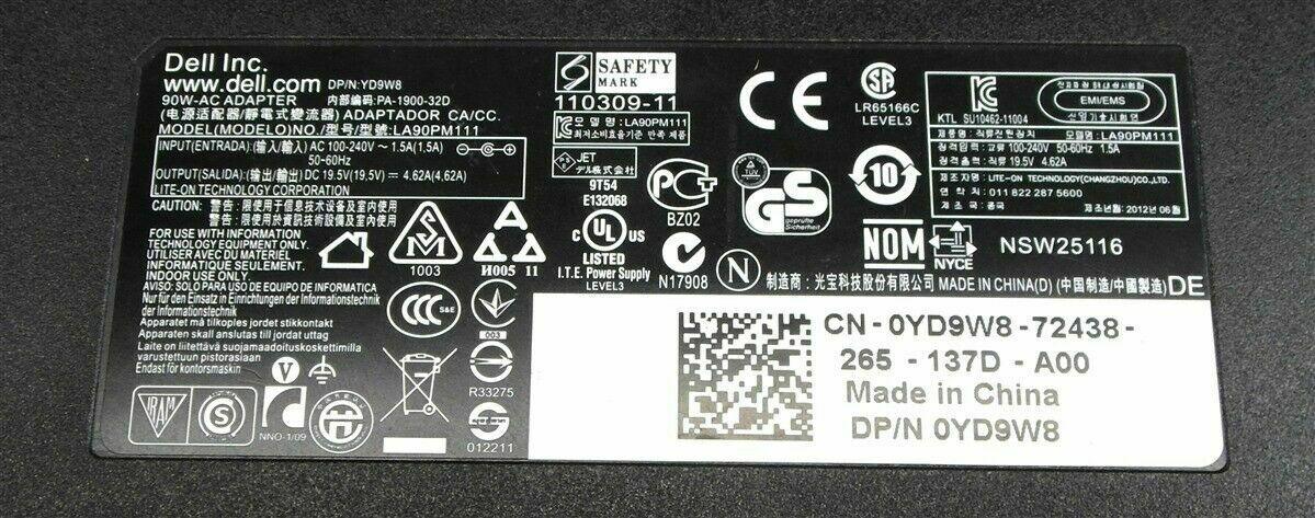 90W Compatible Dell Inspiron 5520 Inspiron 5539 Vostro V5480 Vostro V5470 Laptop Charger/Adapter - Image 2