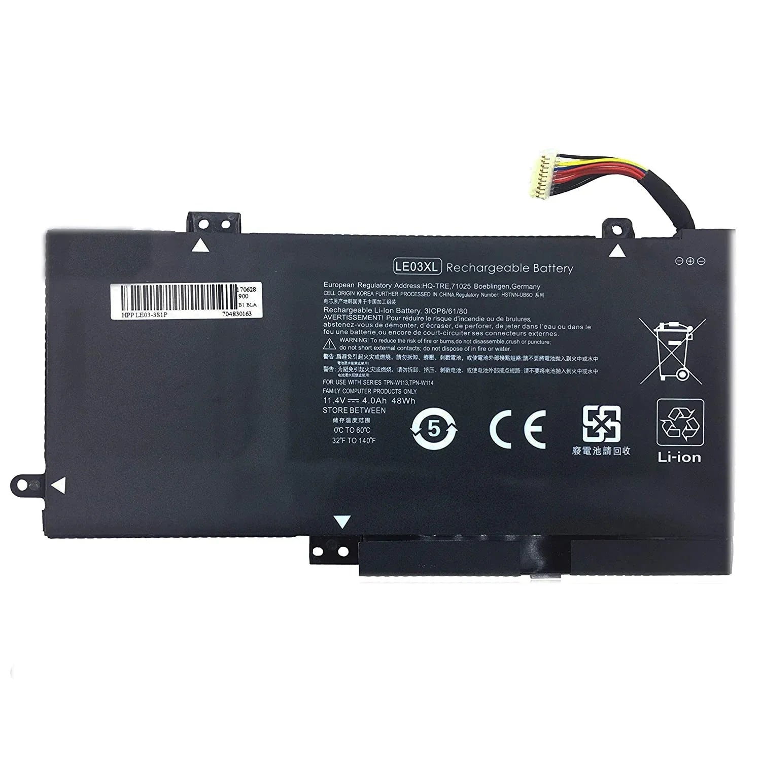 LE03XL HP Envy X360 M6-W102Dx M6-W103Dx 13-s000 13-s100 15-bk000 Series HSTNN-PB6M UB60 UB6O Laptop Battery