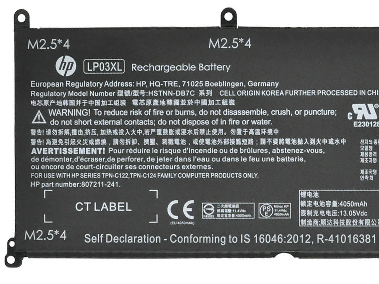 LP03XL Compatible HP Envy 14 Series, 15 Series Envy 14-J002TX, Envy 15-AE034TX Laptop Battery - Image 2