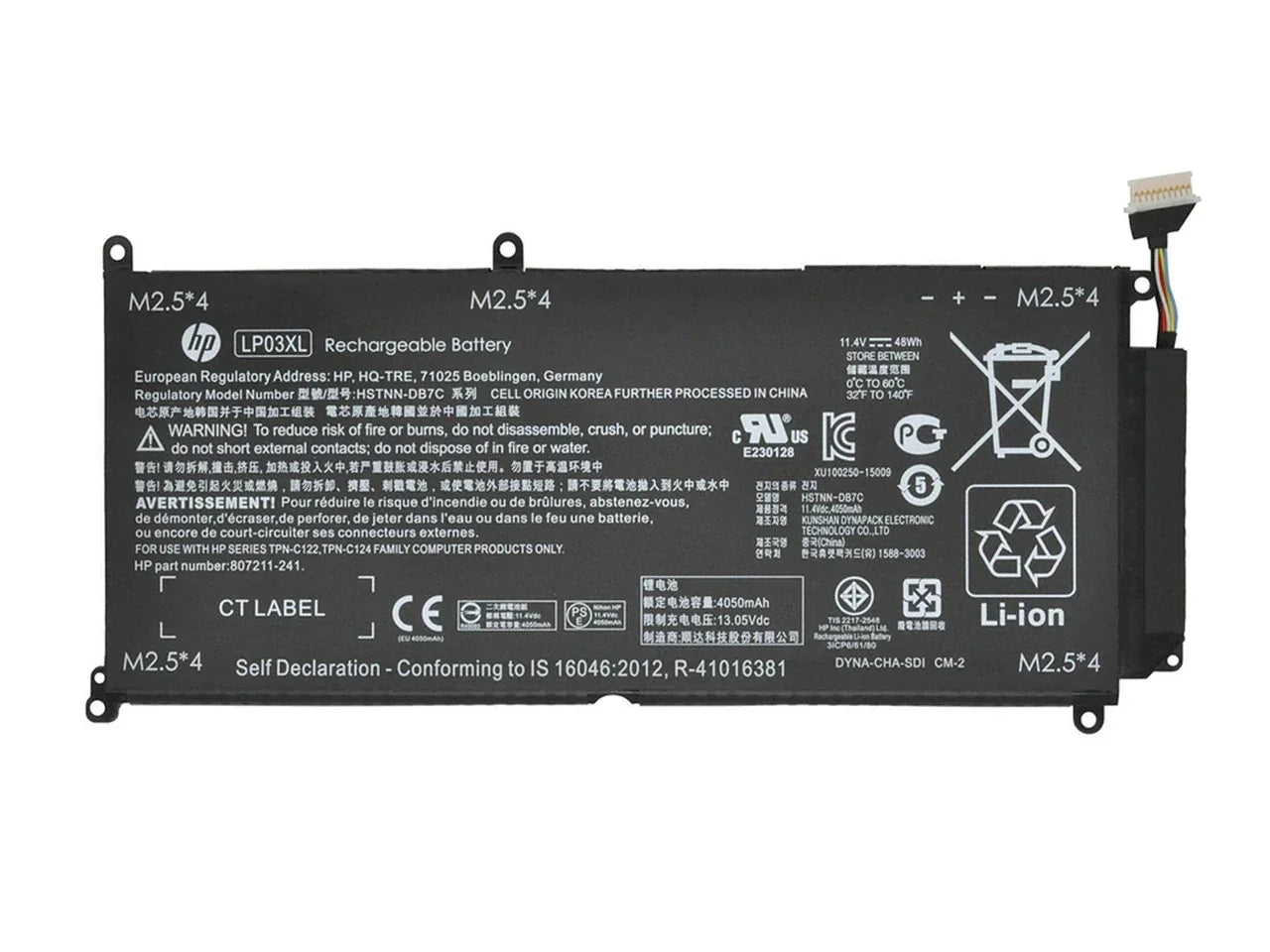 LP03XL Compatible HP Envy 14 Series, 15 Series Envy 14-J002TX, Envy 15-AE034TX Laptop Battery