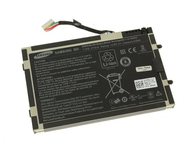 63Wh Compatible 8P6X6 P06T PT6V8 T7YJR Dell Alienware M11x M14x R1 R2 R3 08P6X6 Laptop Battery