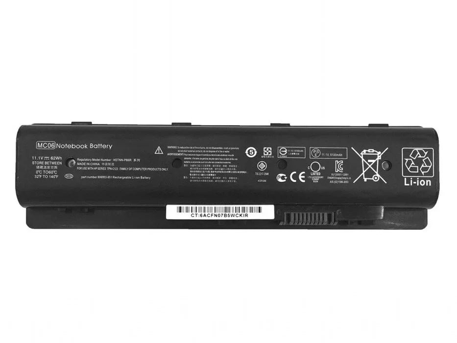 MC06 HP Envy 17-N101UR 17-N106TX 17-N125ND 17-R014TX 17-R107NA 17T-R100 Replacement laptop Battery