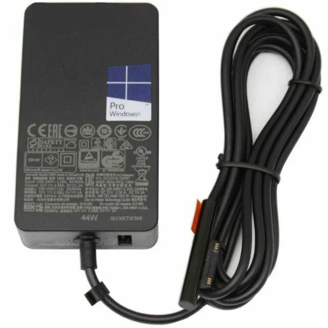 44W 15V 2.58A Power Charger for Microsoft Surface Pro 3 Pro 4 Pro 5 (2017) 1625 RC2-00001Surface Book with Power Cord