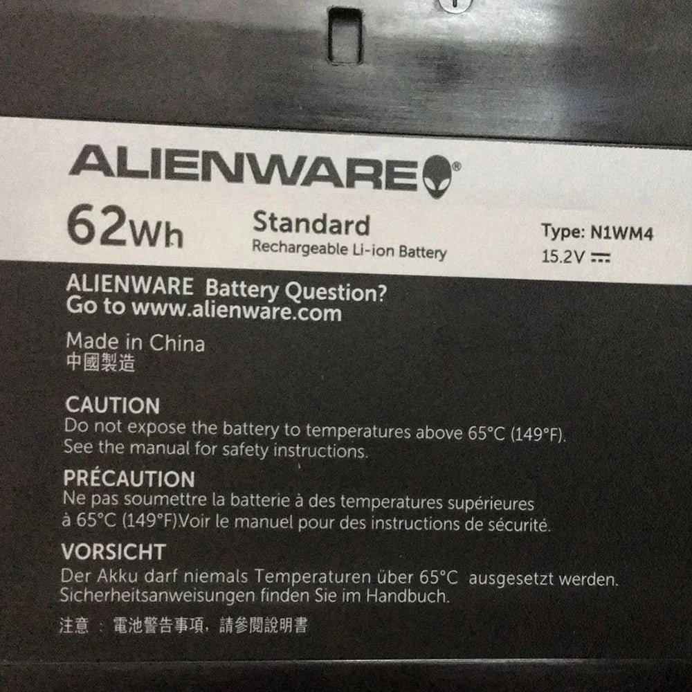 Alienware battery for 13 R1 R2 13 Alienware Alienware ECHO 13 Alienware QHD 3V806 N1WM4 62N2T LAPTOP BATTERY - Image 3