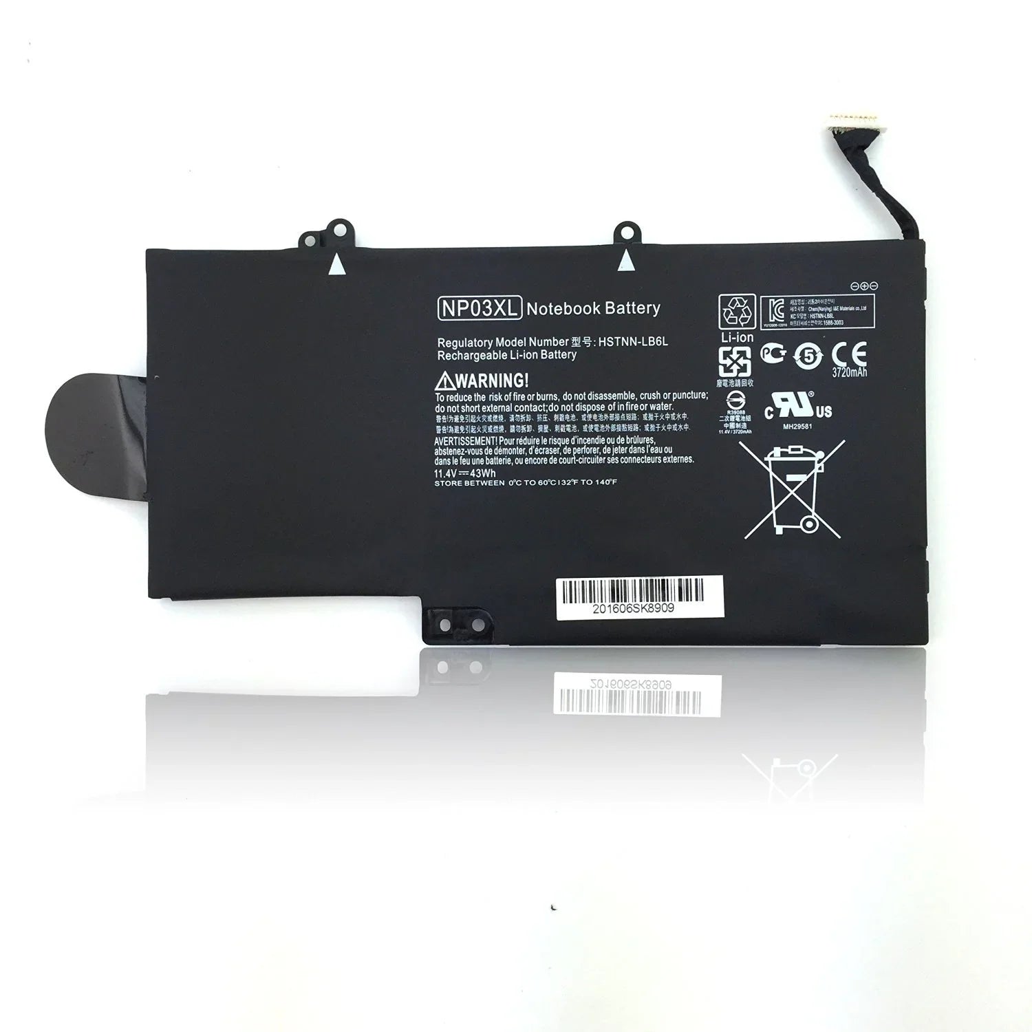 NP03XL HP Envy X360 13-A010DX, HSTNN-LB6L 760944-421 TPN-Q146 761230-005 Replacement Laptop Battery - Image 2