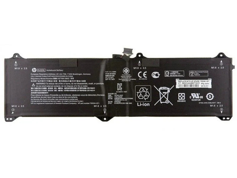 Compatible OL02XL HP EliteBook Elite x2 1011, Elite x2 1011 G1(L8D65UT) Laptop Battery