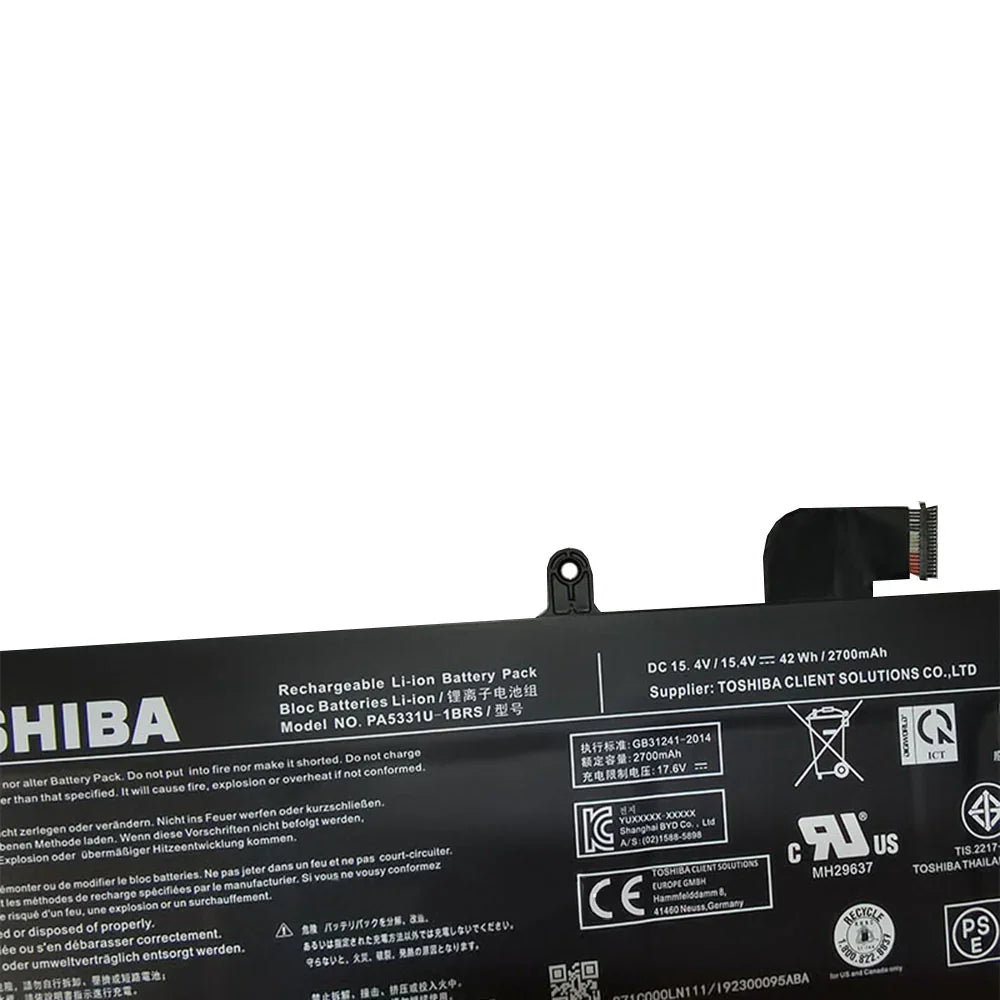 Compatible PA5331U-1BRS Toshiba Dynabook Portege A30-E174, Portege A30-E10N, Tecra A40-E15W Laptop Battery - Image 2
