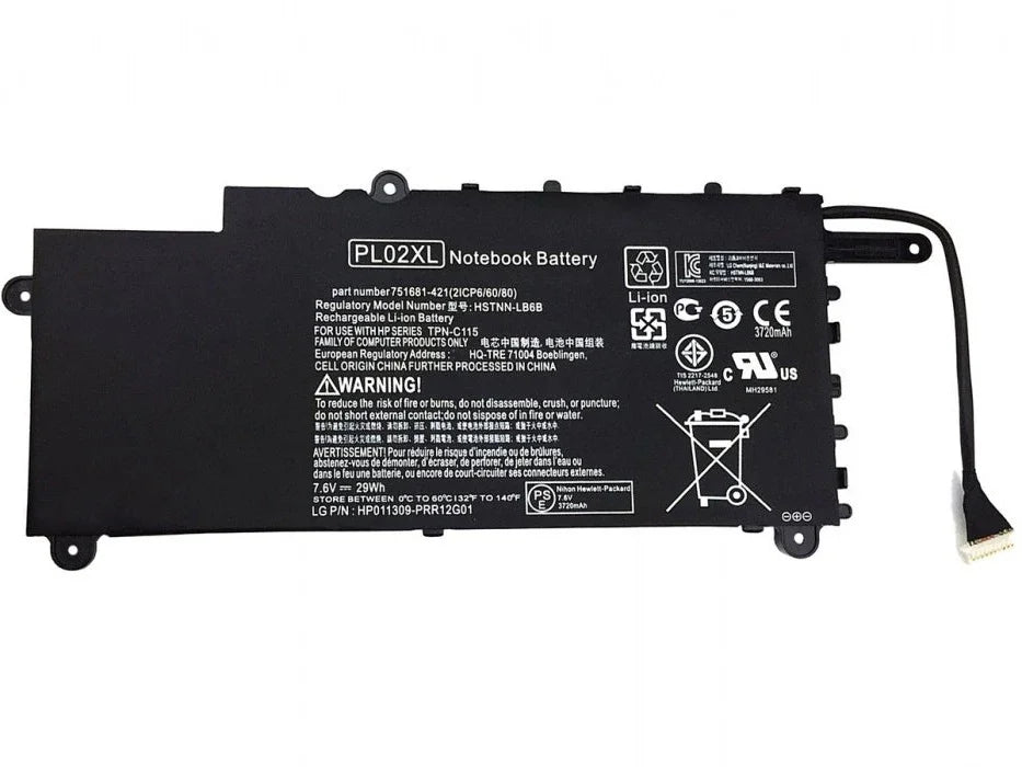 PL02XL HSTNN-DB6B HP Pavilion 11 X360 11-n014tu Series Replacement Laptop Battery
