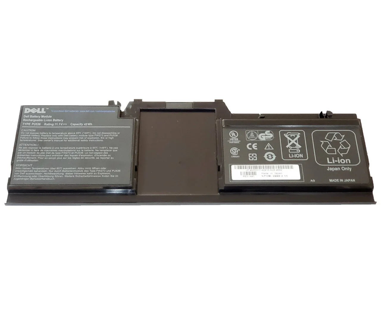 Compatible Dell Latitude XT2 XFR Tablet PC, PU536, 312-0650, J927H Laptop Battery - Image 3