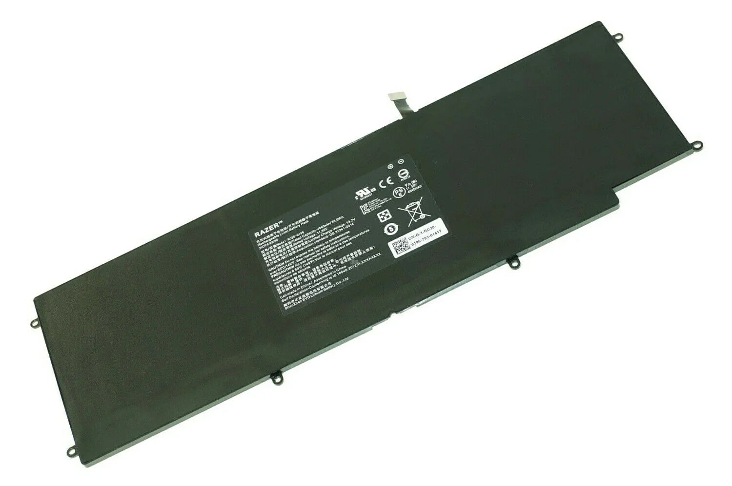 RC30-0196 Compatible 11.4V 45Wh Razer Blade Stealth 2016 v2 i7-7500U Laptop Battery