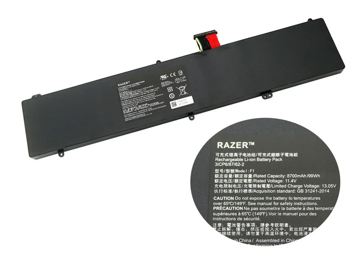 RZ09-0166 Compatible Compatible F1 Battery for Razer Blade Pro 17.3'' 4K i7-7820HK RZ09-01663E