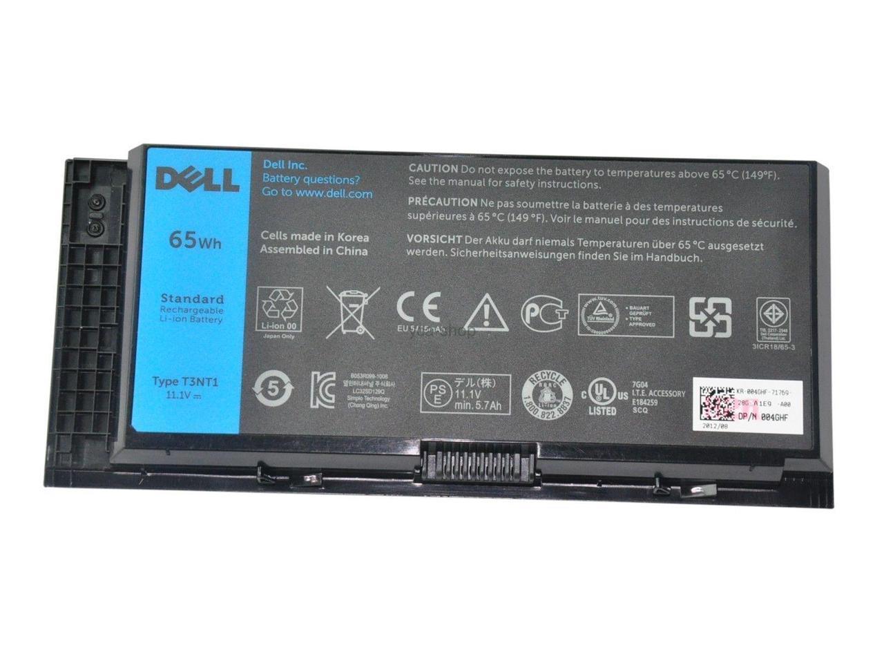 65wh Compatible FV993 PG6RC R7PND T3NT1 Dell Precision M6600 M6700 M4600 M4700 M4800 M6800 Laptop Battery