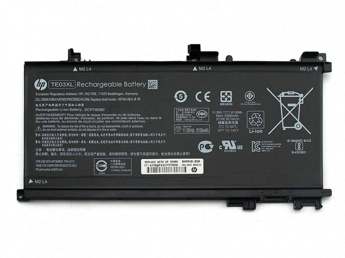 TE03XL Compatible HP Pavilion 15-BC000, WASD 15-AX033TX, Omen 15-AX000 Series Notebook Laptop battery