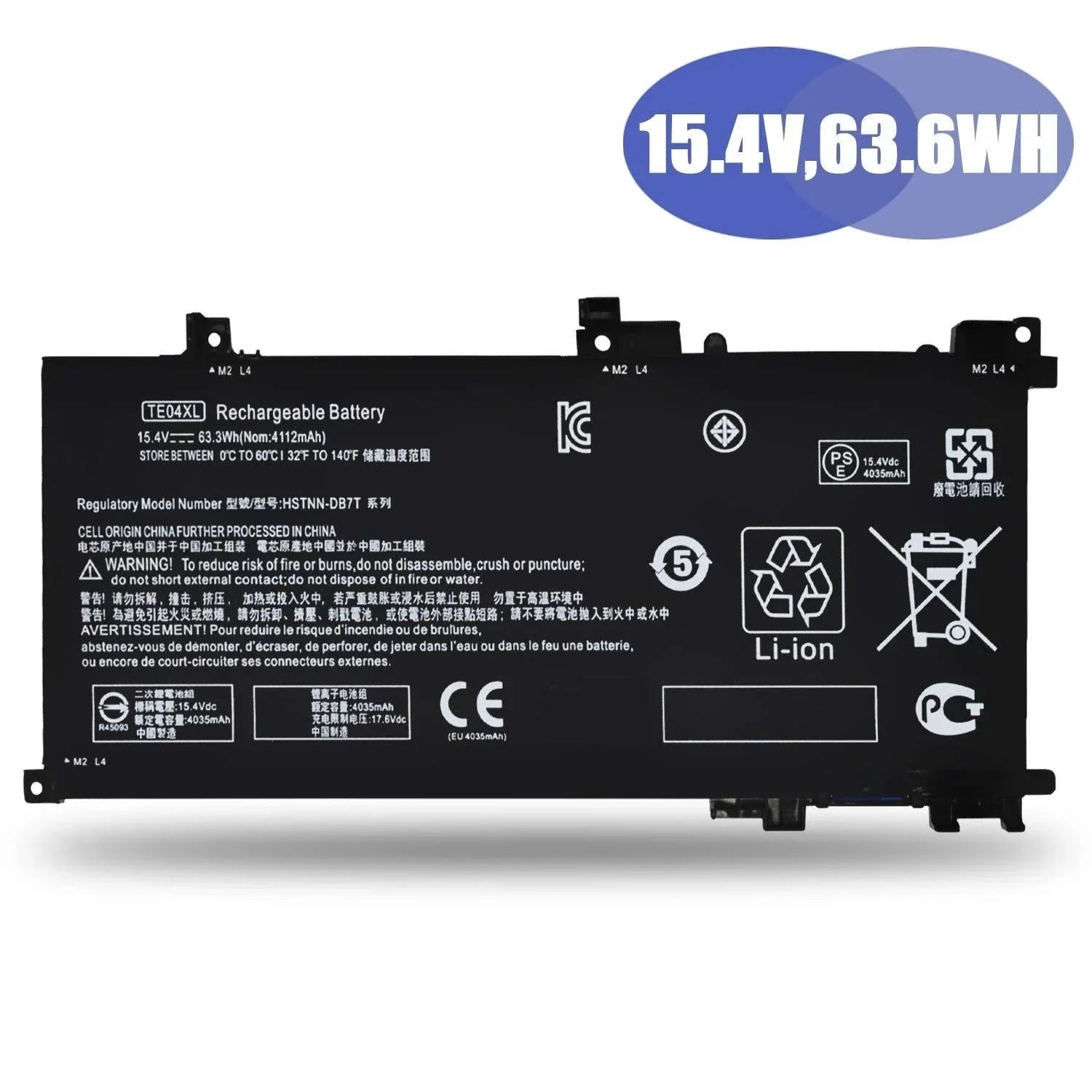 HP TE04XL HSTNN-DB8T TE04061XL L15188-2C1 TE04063XL 905175-2C1 Laptop Battery