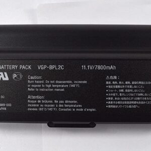 11.1V 7800mAh Compatible VGP-BPL2C VGP-BPL2 Sony VAIO VGN-N150G/W Series, C90HS C90NS C90S C11C VC22CH C12C 7200HZ BPS2C BPS2A BPS2B Laptop Battery