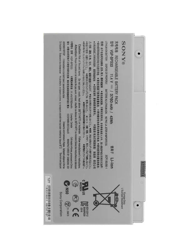 Compatible VGP-BPS33 Sony VAIO SVT1511M1E SVT-14, VAIO SVT1511ACXS Laptop Battery - Image 2