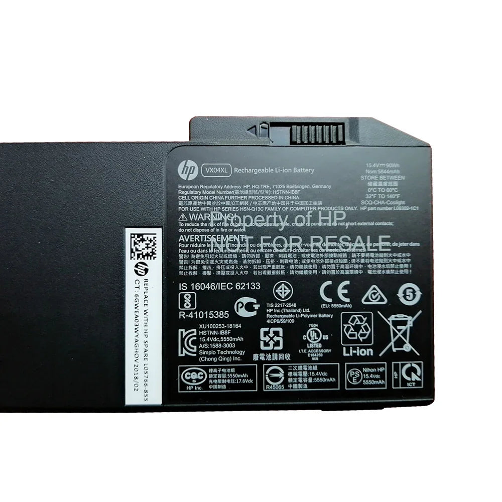 Compatible HP Zbook 15 G5 VX04XL L05766-855 4ME79AA HSTNN-IB8F L06302-1C1 VX04090XL Laptop Battery - Image 2