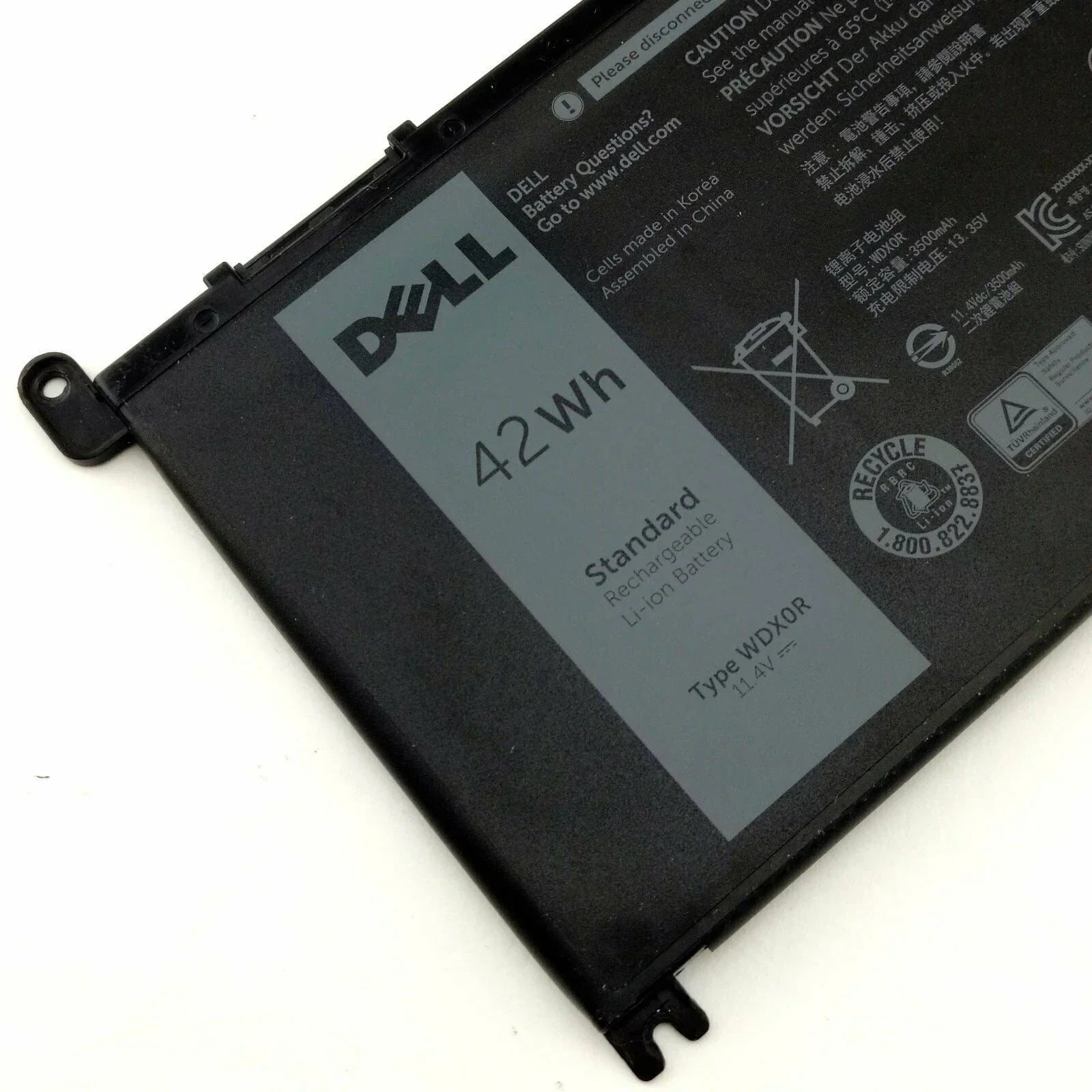 Compatible Dell Inspiron 15 (5567) OEM P75G001, Dell Inspiron 15 (5568) / 13 (5368/5378) 42Wh 3-cell Laptop Battery - (WDX0R,0WDX0R) - Image 4